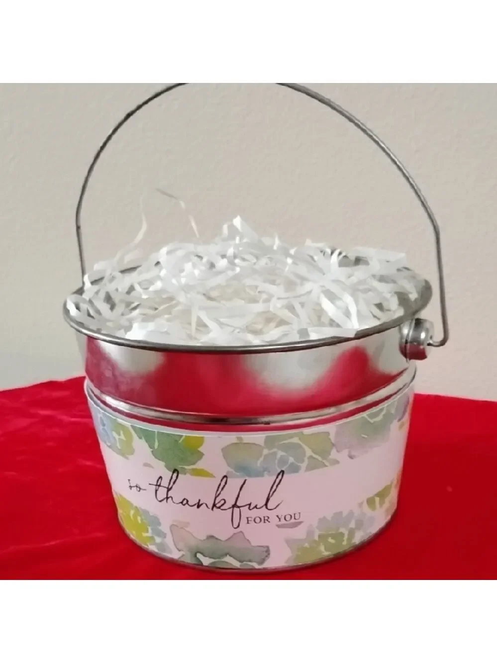 D- Floral Thankful Party Bucket